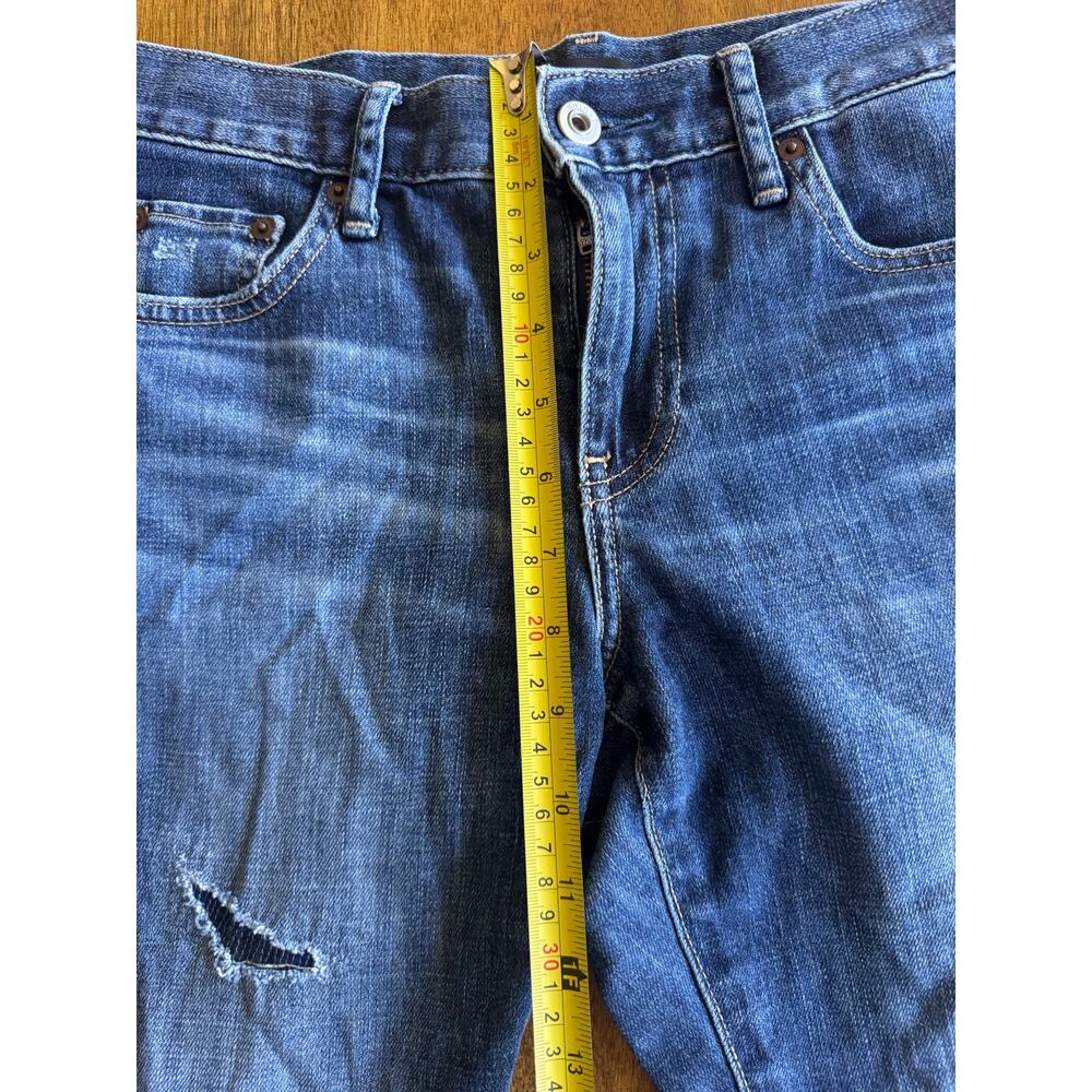 Uniqlo Premium Kaihara Denim Slim Boyfriend Tapered Distressed Jeans 22 00 - Picture 6 of 13